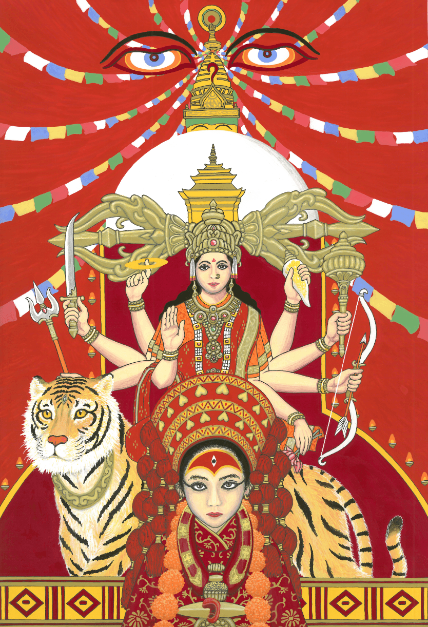 No,027 “Nepal/Kumari”　Culture & Pattern series