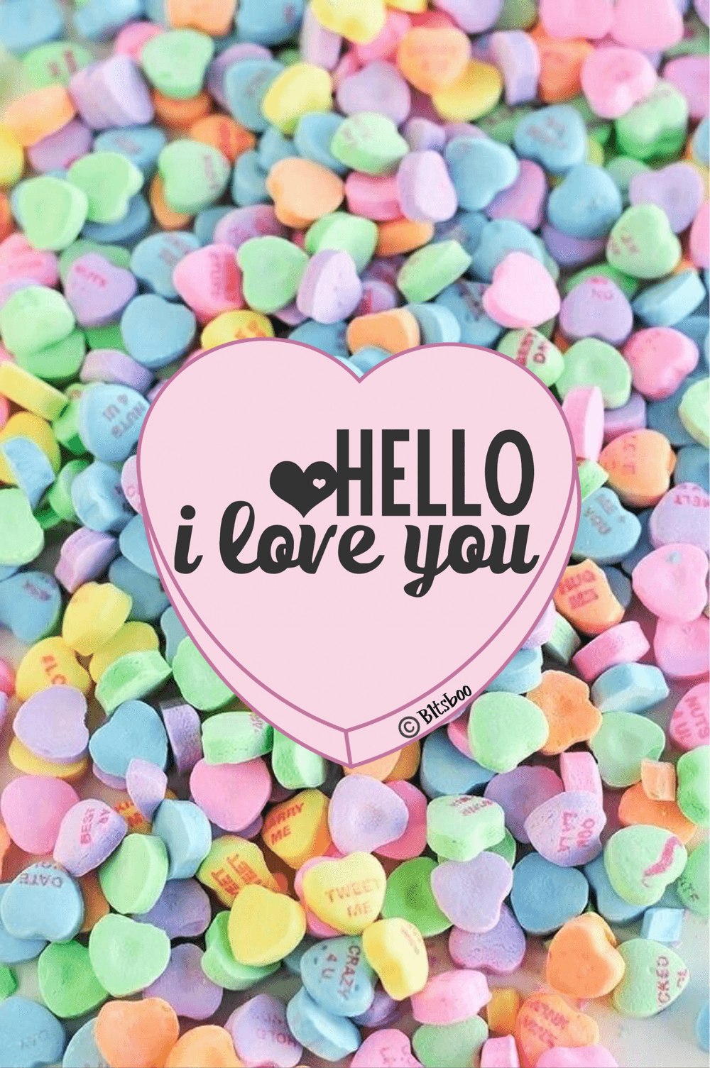 LSD Candy Heart Hello I Love You - LOVE SICK DEGENS Valentine's Collection  By: B1tsBoo | OpenSea