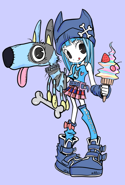 punkgirl-dog