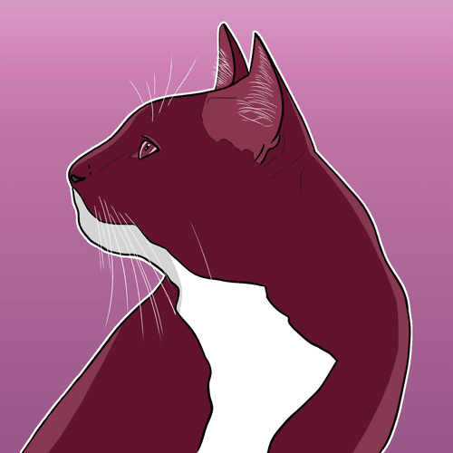 purple cat