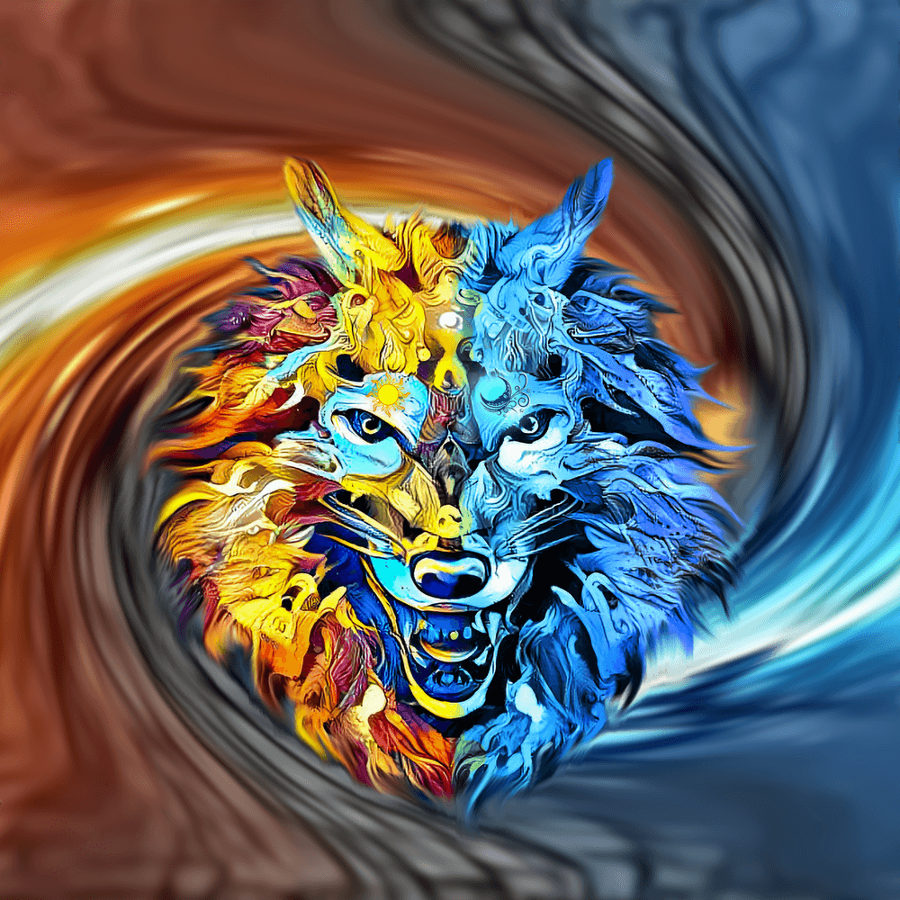 Wolf God (Sun & Moon) - Wolf Gods | OpenSea