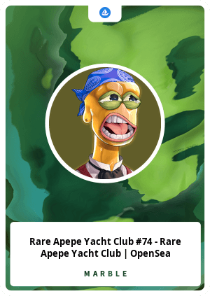 Rare Apepe Yacht Club #74 - Rare Apepe Yacht Club | OpenSea