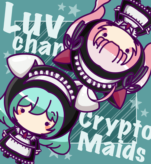 Crypto Chibiis Special #1 Luv×CryptoMaids FanArt