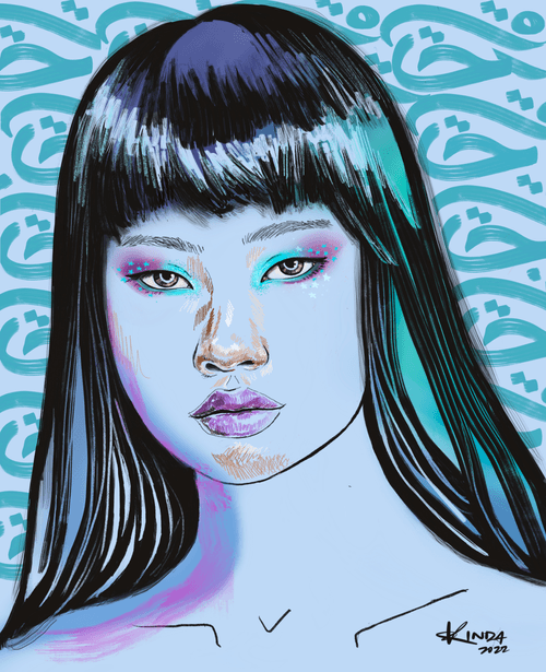 Aquamarine Blue 2022 Kinda Hibrawi