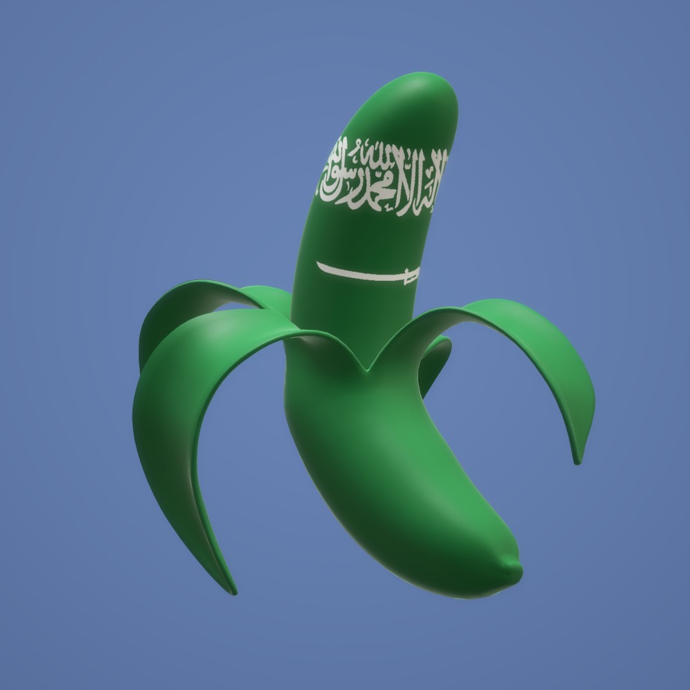 El Salvador Banana - 3D Crypto Banana Countries NFT