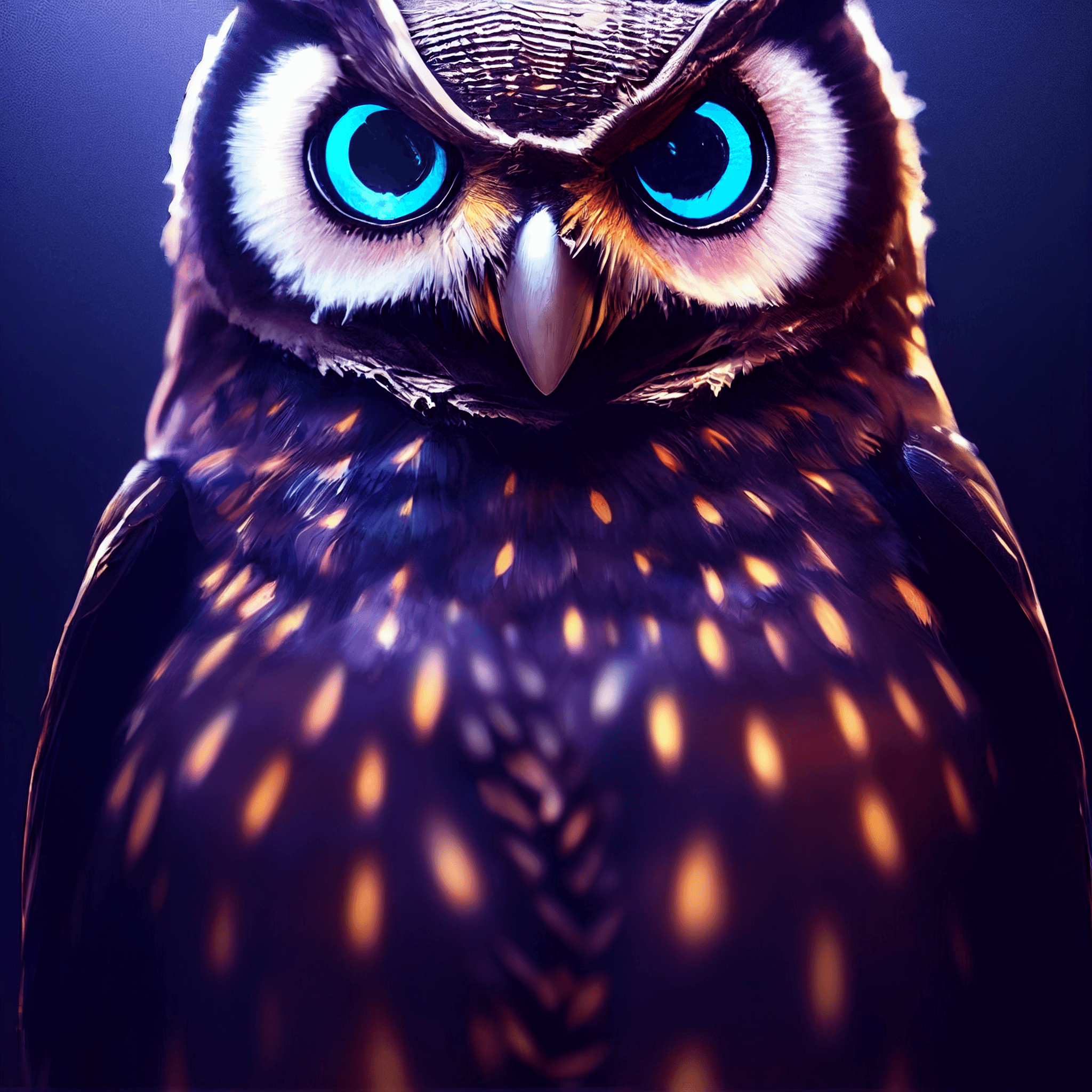 Purple Owl #F3