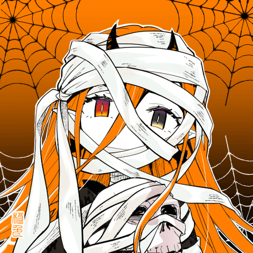 Daidai-iro Costume Mummy with Black