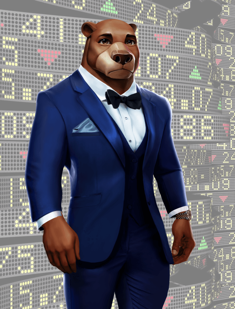 Wall Street Avatar Suited Bear #994