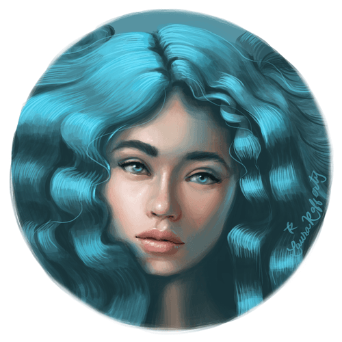 Series 2, Doodle #4: Ocean Mermaid Aquelle