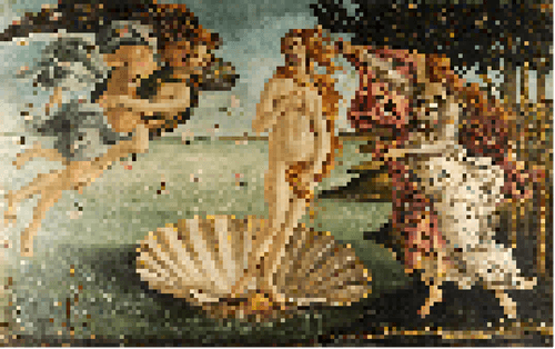 Pixel Painting #8: Sandro Botticelli - The Birth of Venus