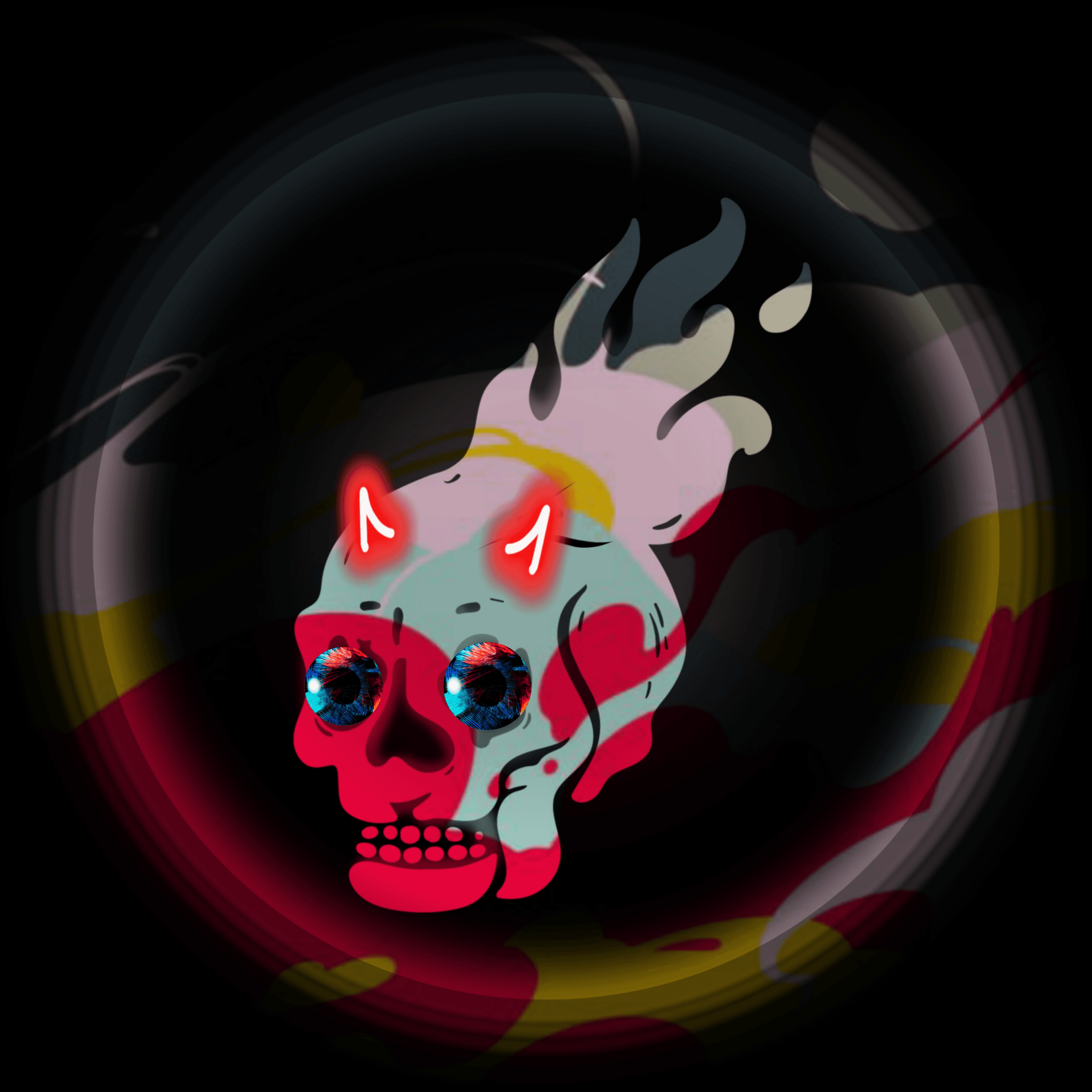 Artistic Devil Skull