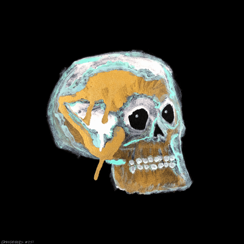 Gangland Skull #251 - by Eddie Gangland