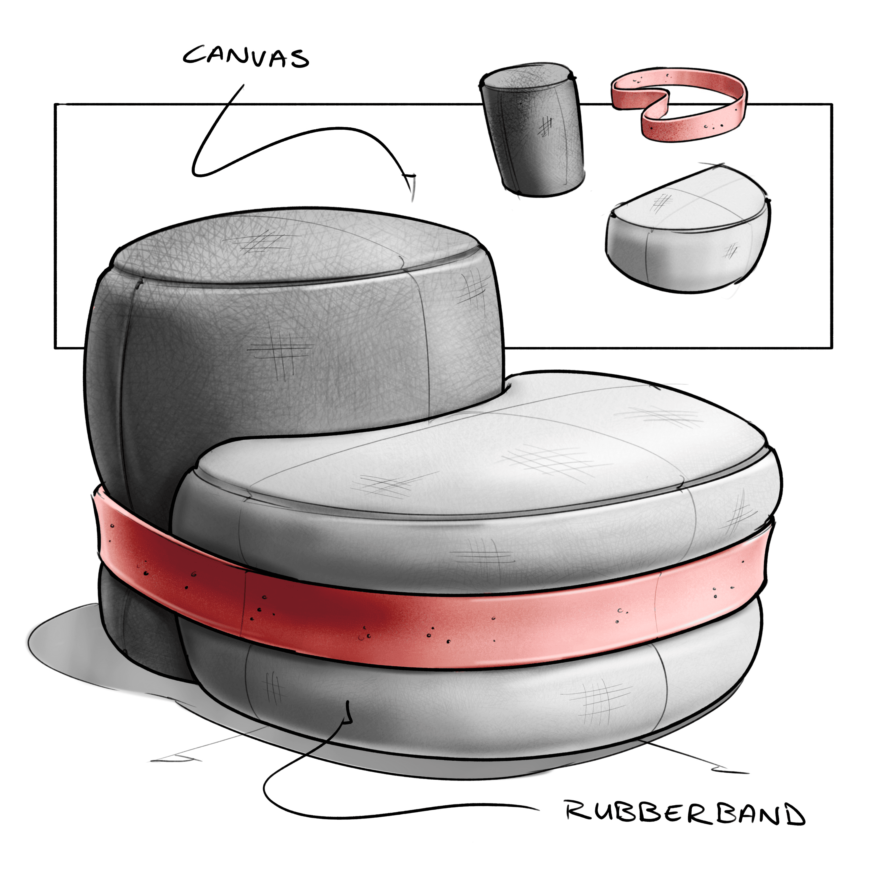 Donut Chair #067 - Nick's Chair Sketches