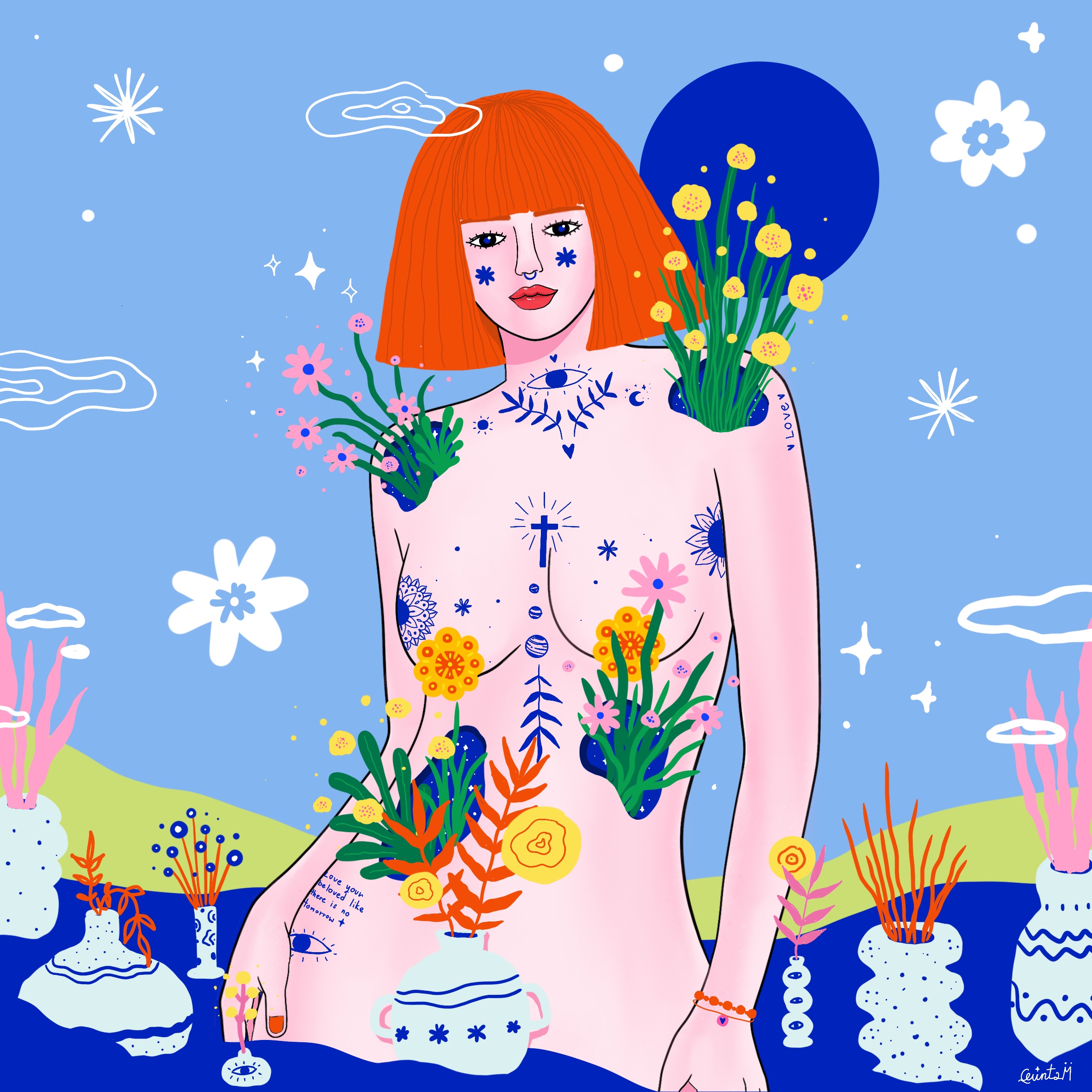 ✽ A girl of vases ✽