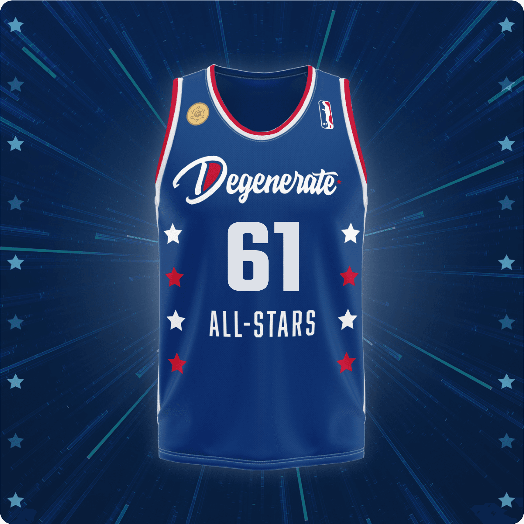 Degenerate All-Stars Jersey Blue #61