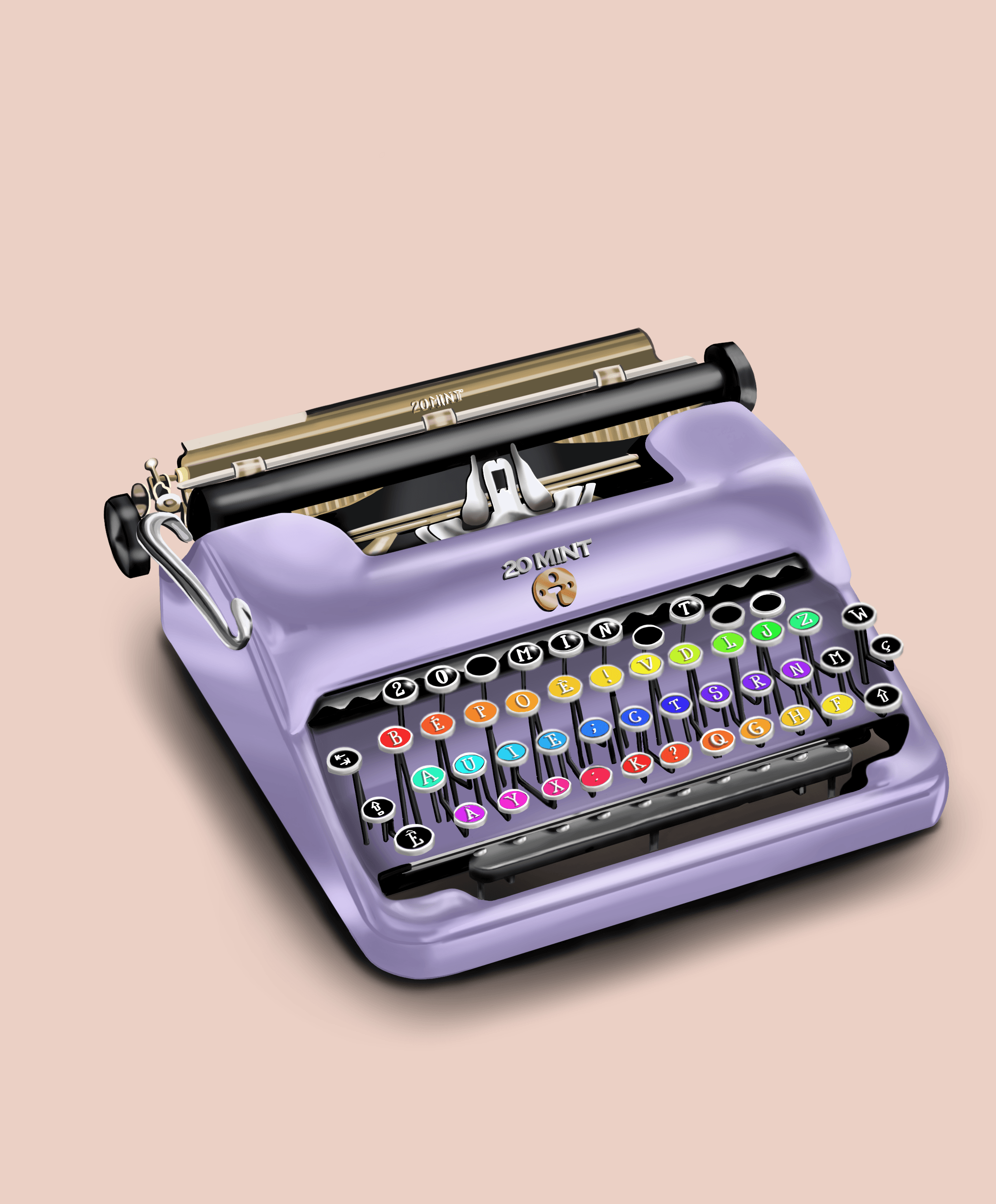 20 Mint Typewriter #928