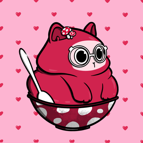 Tubby Cats #19981 Froyo Cat by Jessie Morii