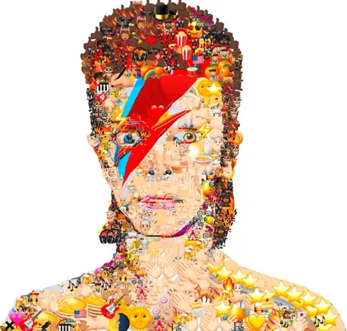 David Bowie Blowing Bubble Gum #82