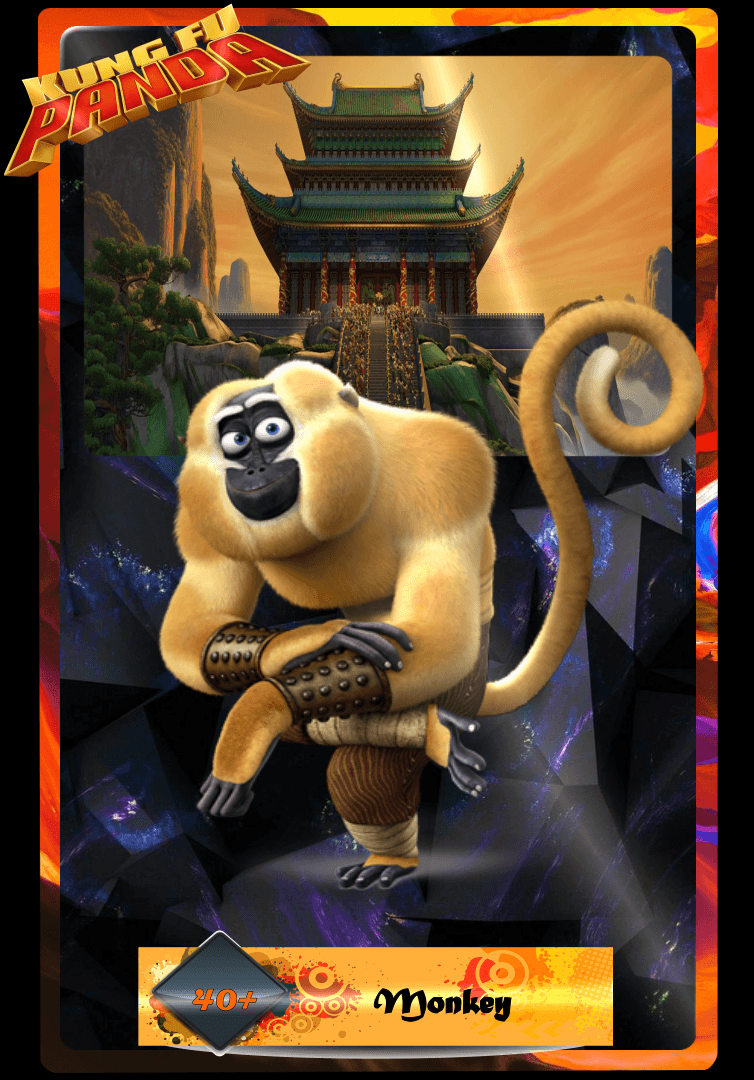 Monkey Card | Kung Fu Panda#008 - -Kung Fu Panda- Cards | OpenSea