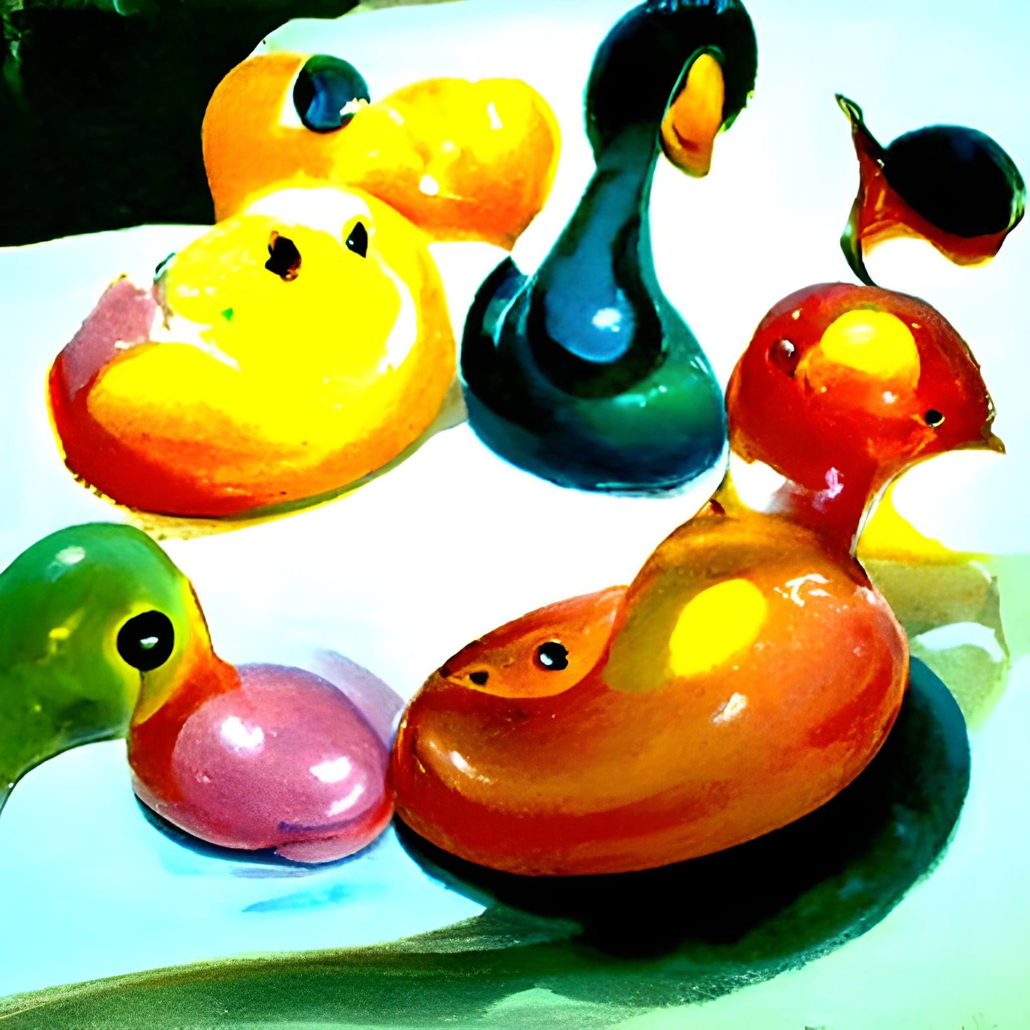 10034 my coloured rubber ducks
