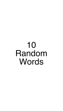 10 Random Words collection image