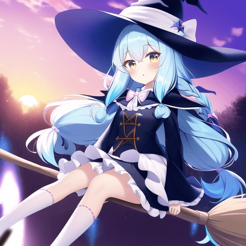 colorful witch #028