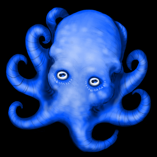 Exquisite Octopus Cyan