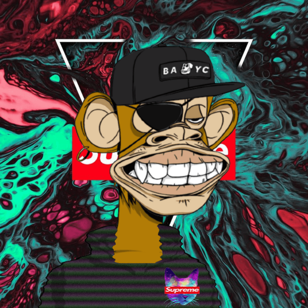 Supreme x Bored Ape Club #185 - Supreme x Bored Ape Club | OpenSea