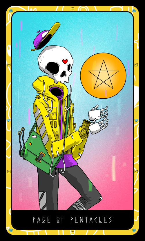 Rosko Sees the Future: Page of Pentacles - HODL Variant