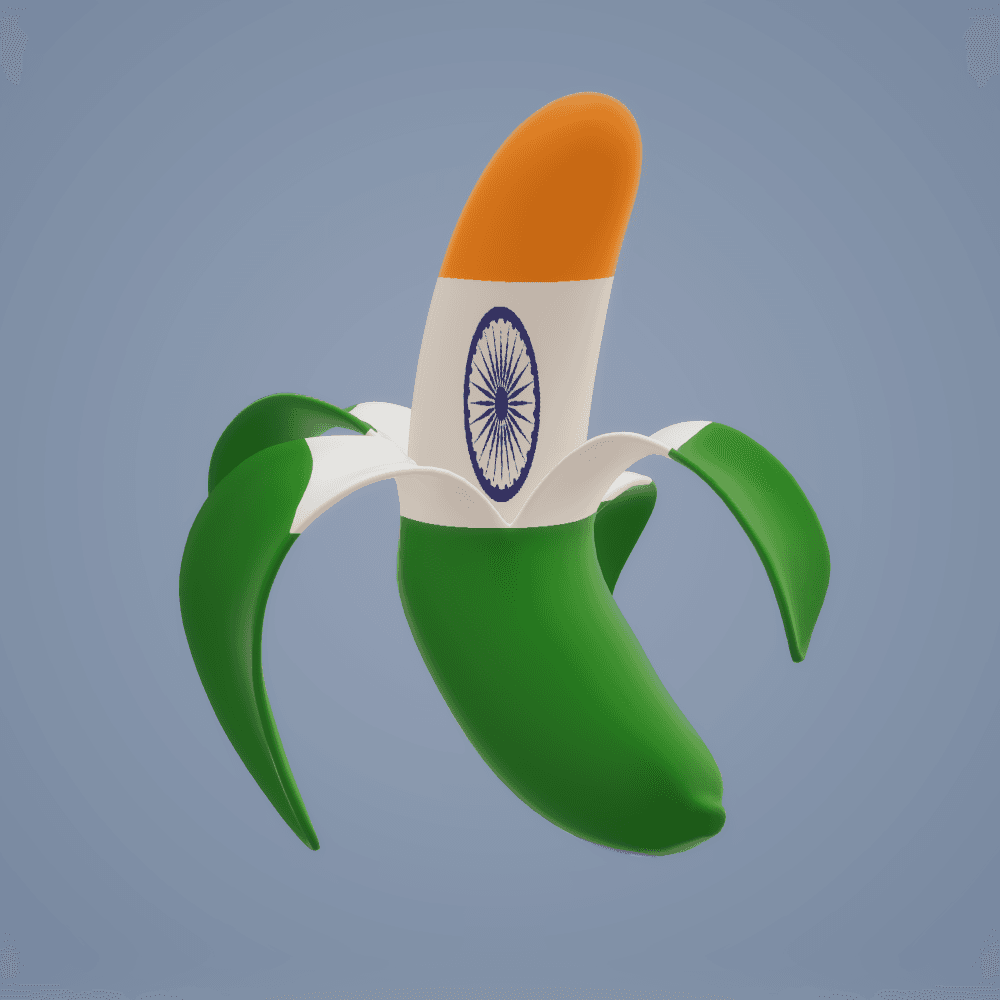 India Banana - 3D Crypto Banana Countries NFT