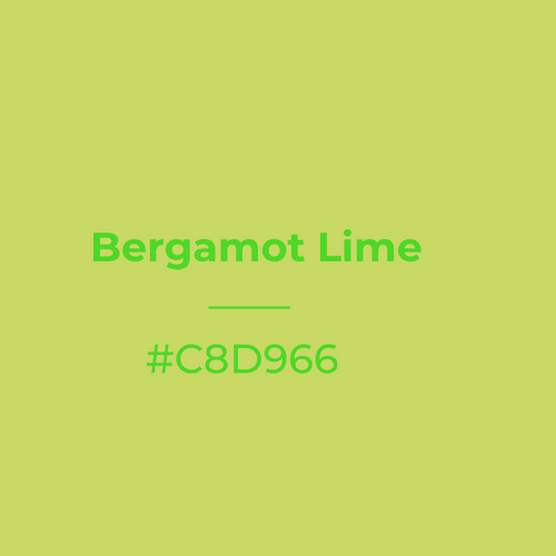 Bergamot Lime #c8d966