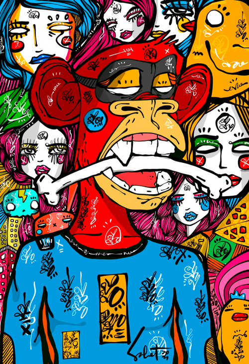 Primal Red Ape 2021 SABET X BAYC