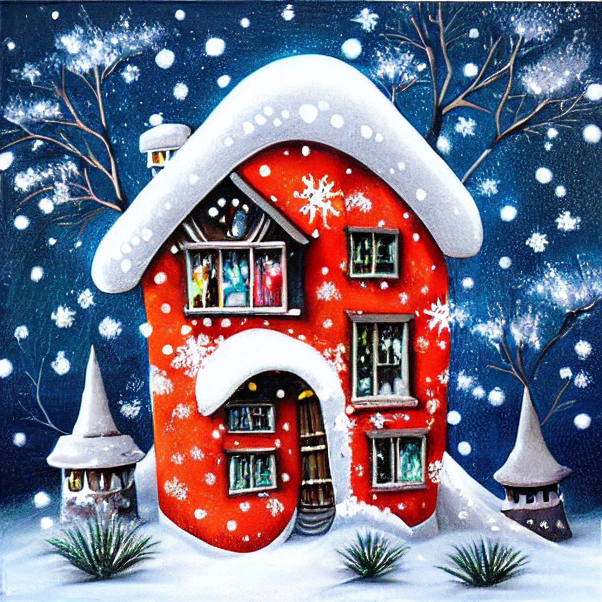 #8 The Red Christmas Monster House