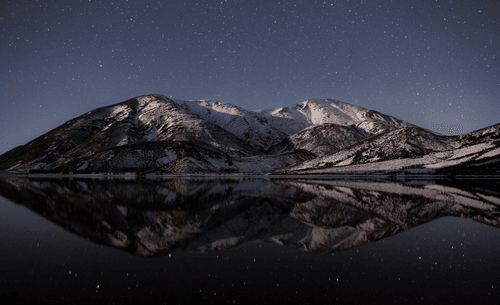 Mountians in the night 