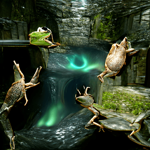 The Spaces Between Lily Pads.