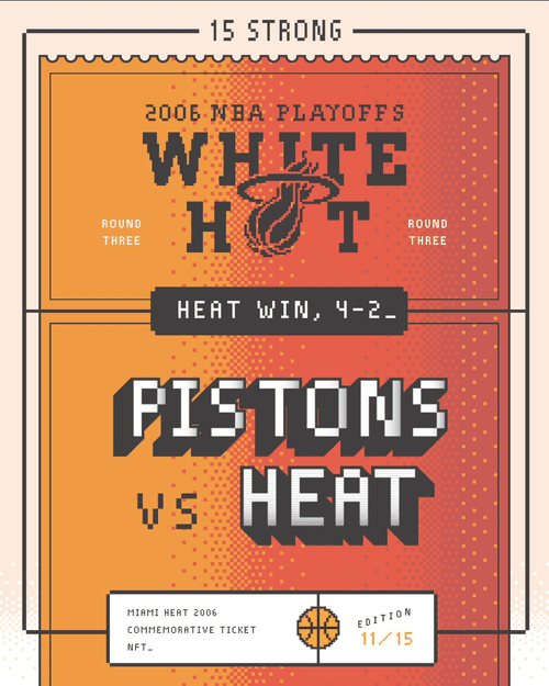 Miami HEAT - 15-bit 2006 Eastern Conference Finals NFT - 11/15