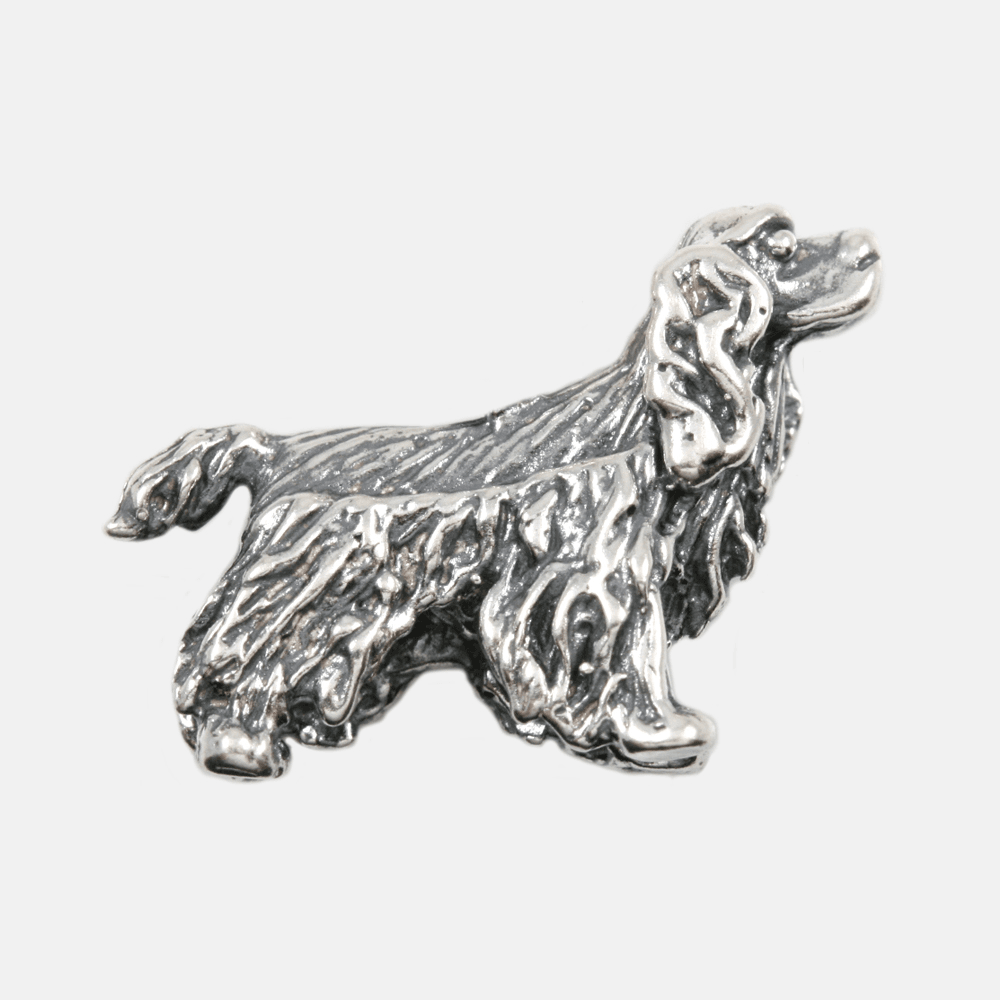 Dog Breed AMERICAN COCKER SPANIEL 3D Solid Sterling Silver