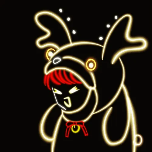 Deer Neon #004