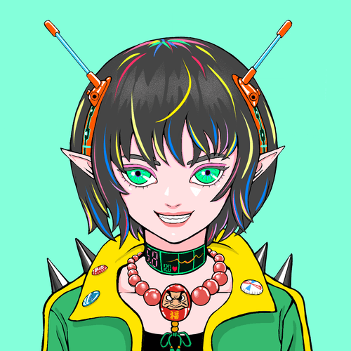 Cyberpunk Girl  Face
