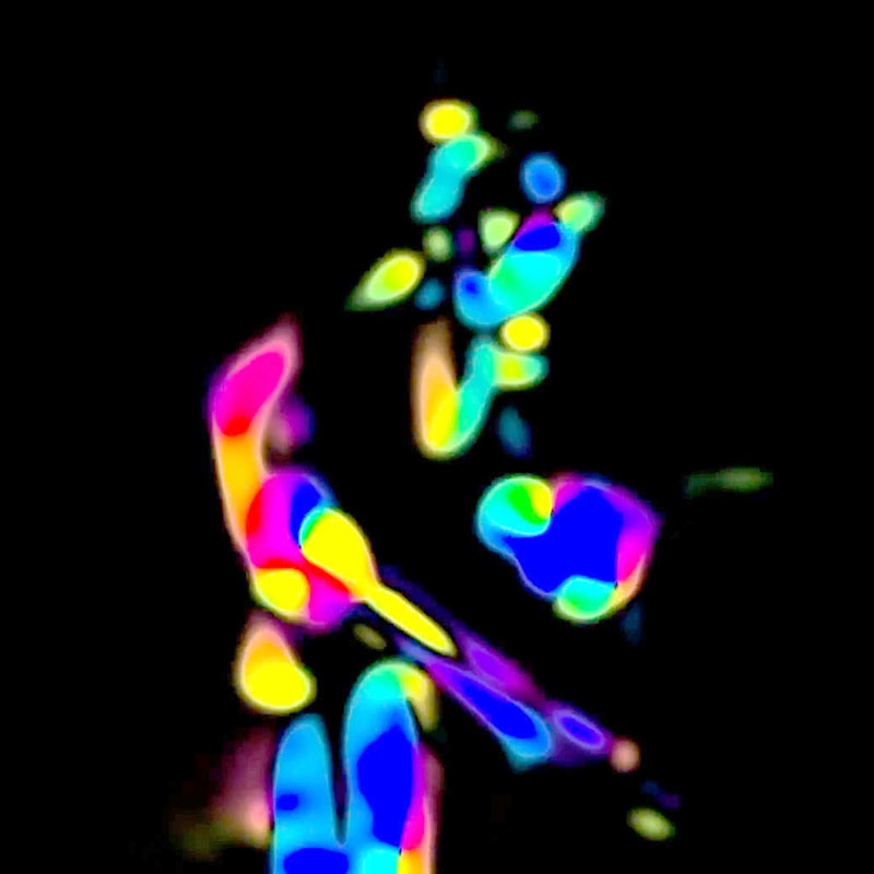 Optical flow dance sequence visualisation 001