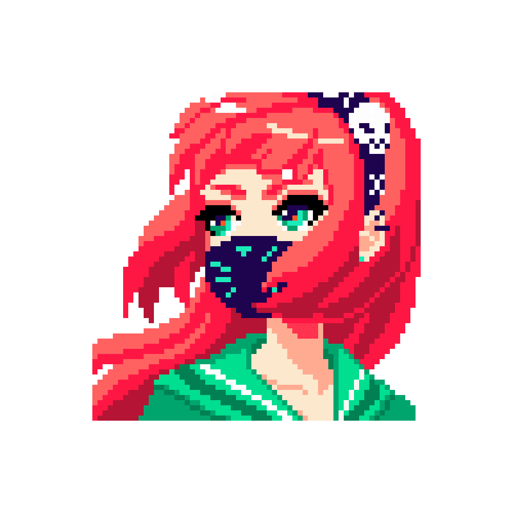 Pixel art anime