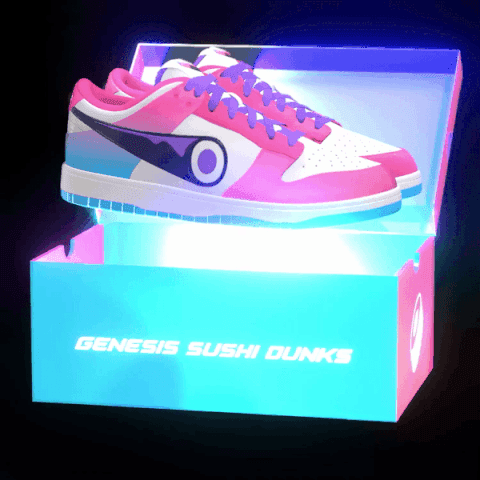 Genesis SushiSwap Sushi Sunset Dunk Lows - SushiSwag | OpenSea