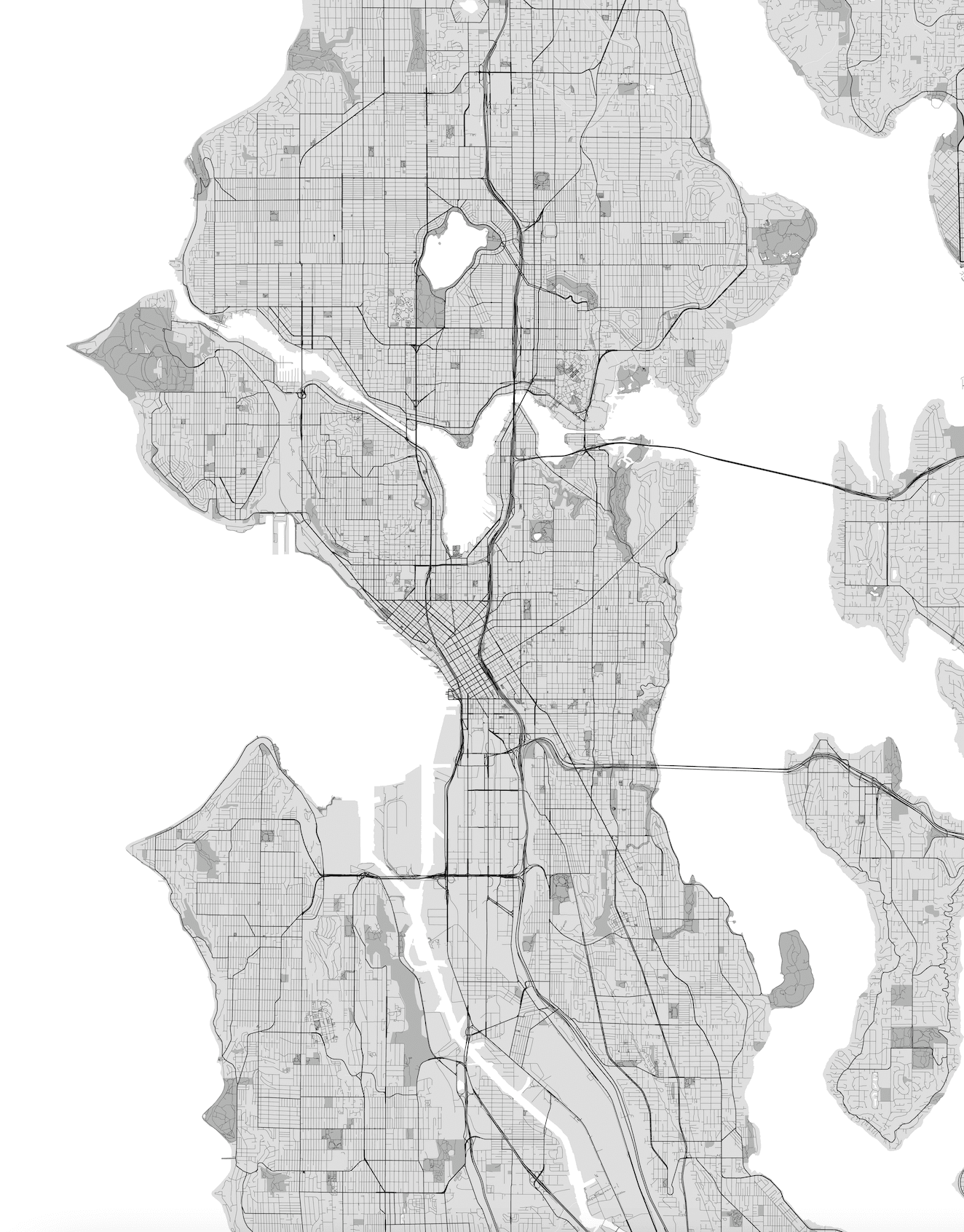 Seattle map print - Collection | OpenSea