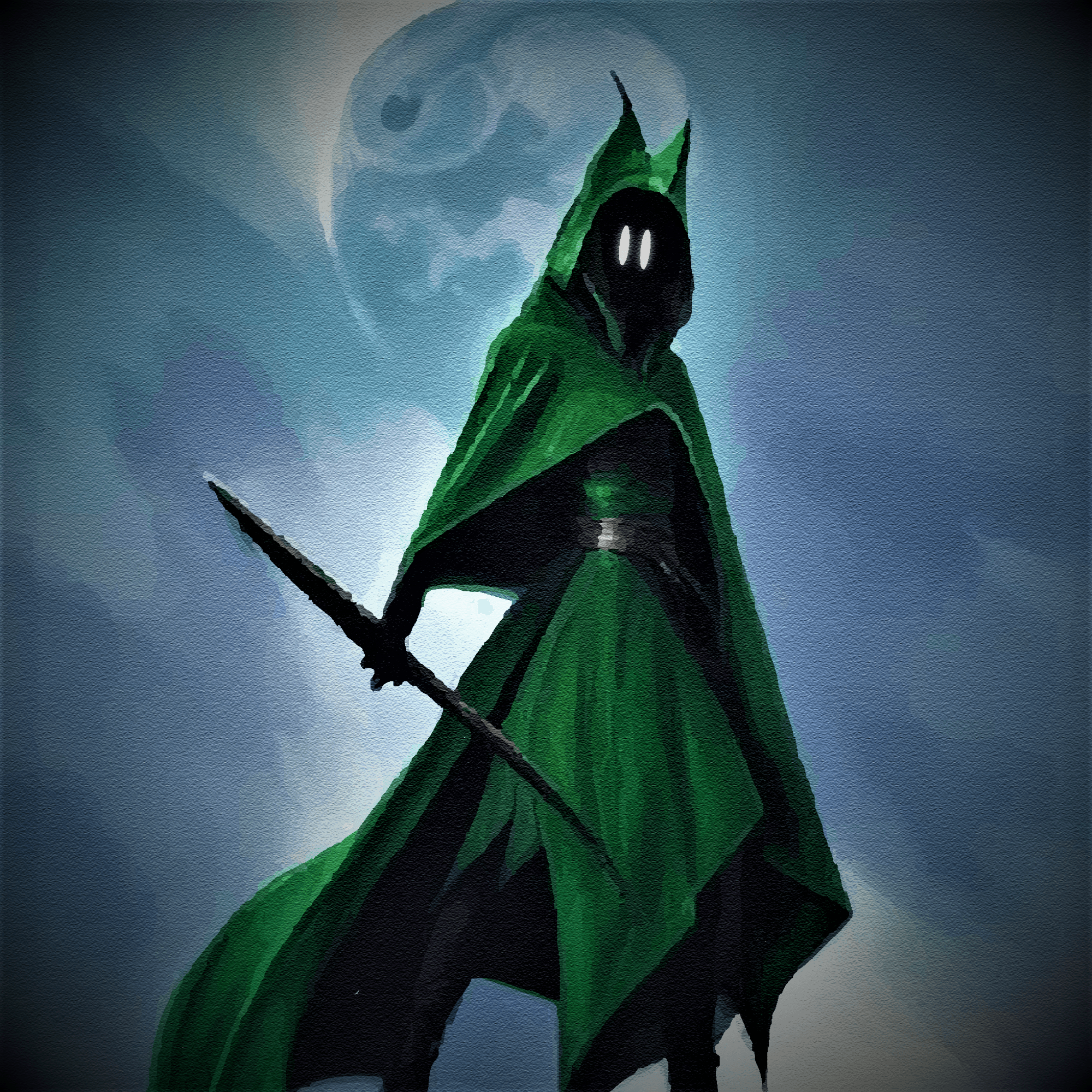 Green Hooded Ghost