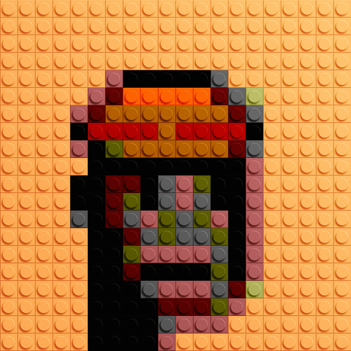 Brick Mosaic Punk #013