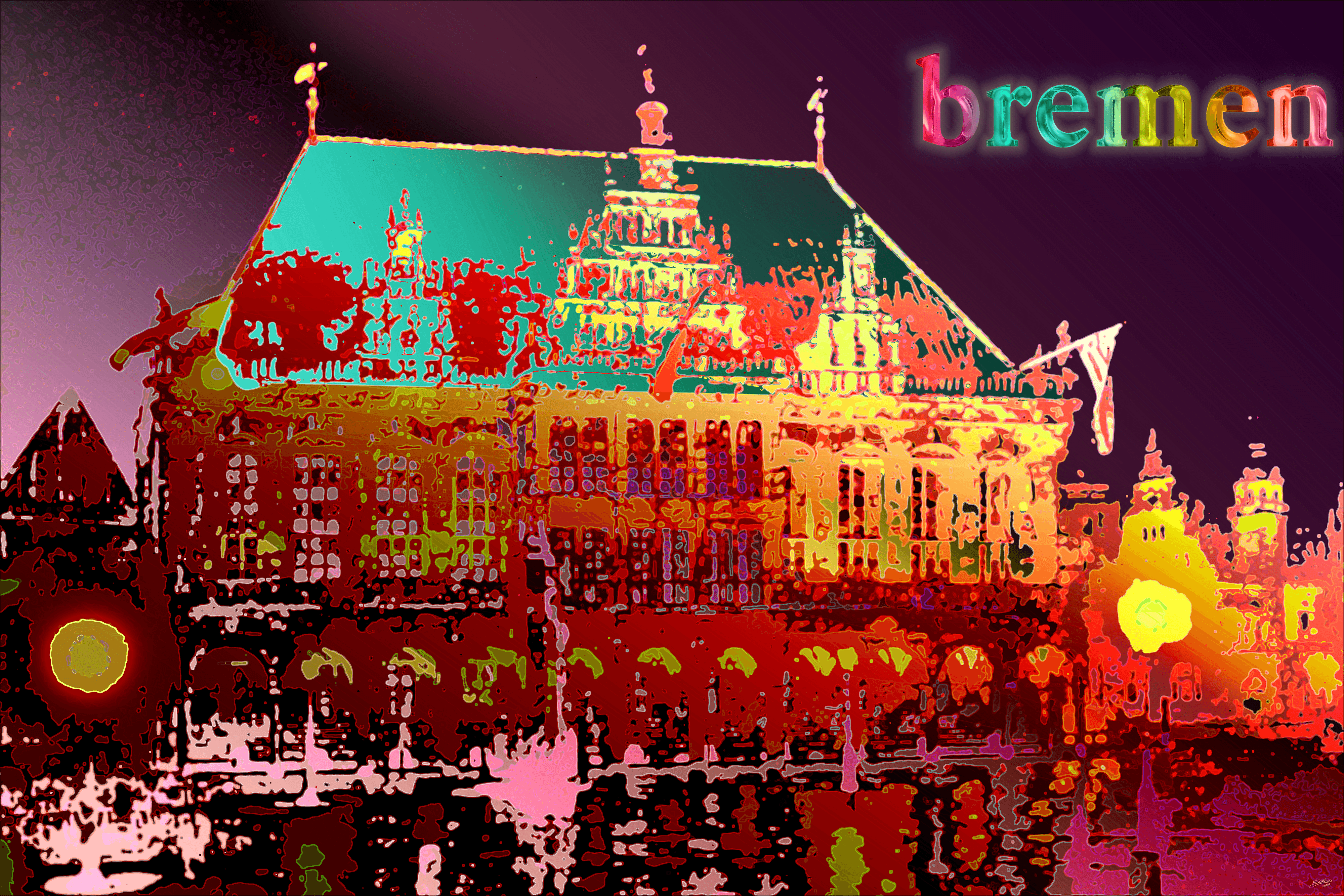 Bremen City Hall – Coloured Metal Edition – Salinos 19/22 #003