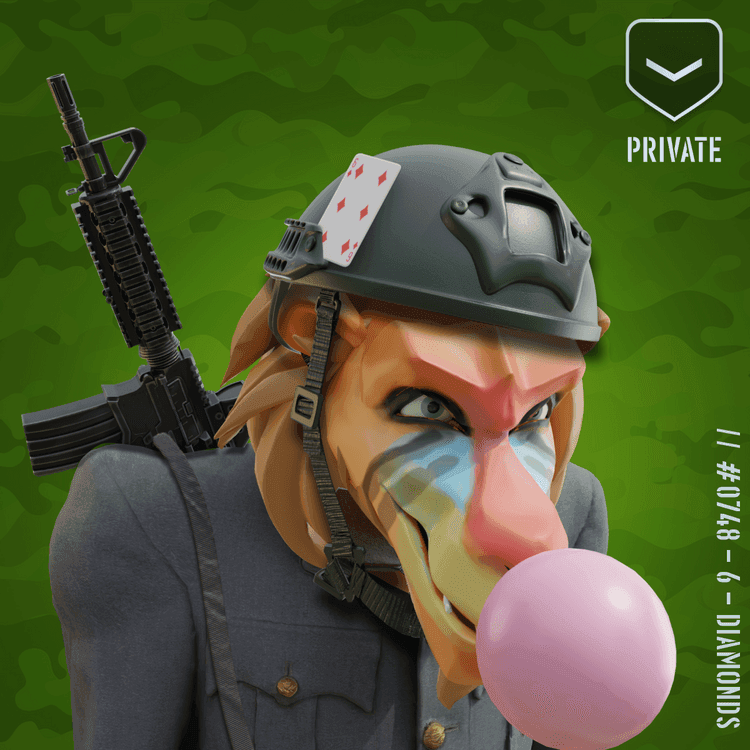 Angry Peach Private Baboon #748