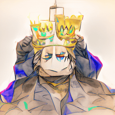 The KING 👑🎭 (xxm) Farcaster social identity (Fname handle) PFP