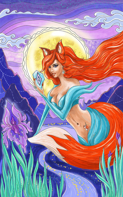 Divine fox by @ABAElena