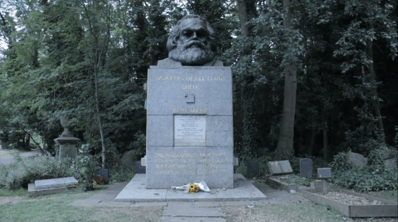 Karl Marx a minute's silence grave